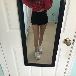 xs black shorts